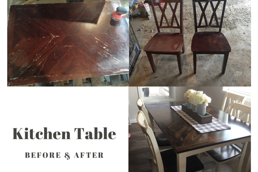 How to Paint and Stain A Dining Table for Beginners Branded Krikit